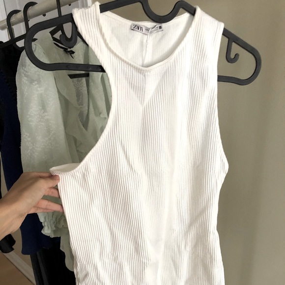 BNWT Zara Asymmetrical Bodysuit - Picture 1 of 4